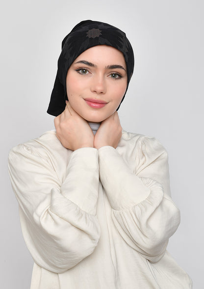 Almas Aswad - Printed Crinkled Chiffon