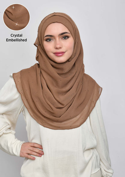 Wet Sand Crystals - Crinkled Chiffon