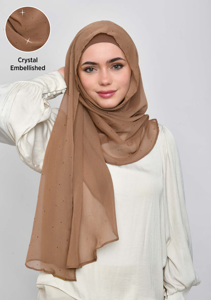 Wet Sand Crystals - Crinkled Chiffon
